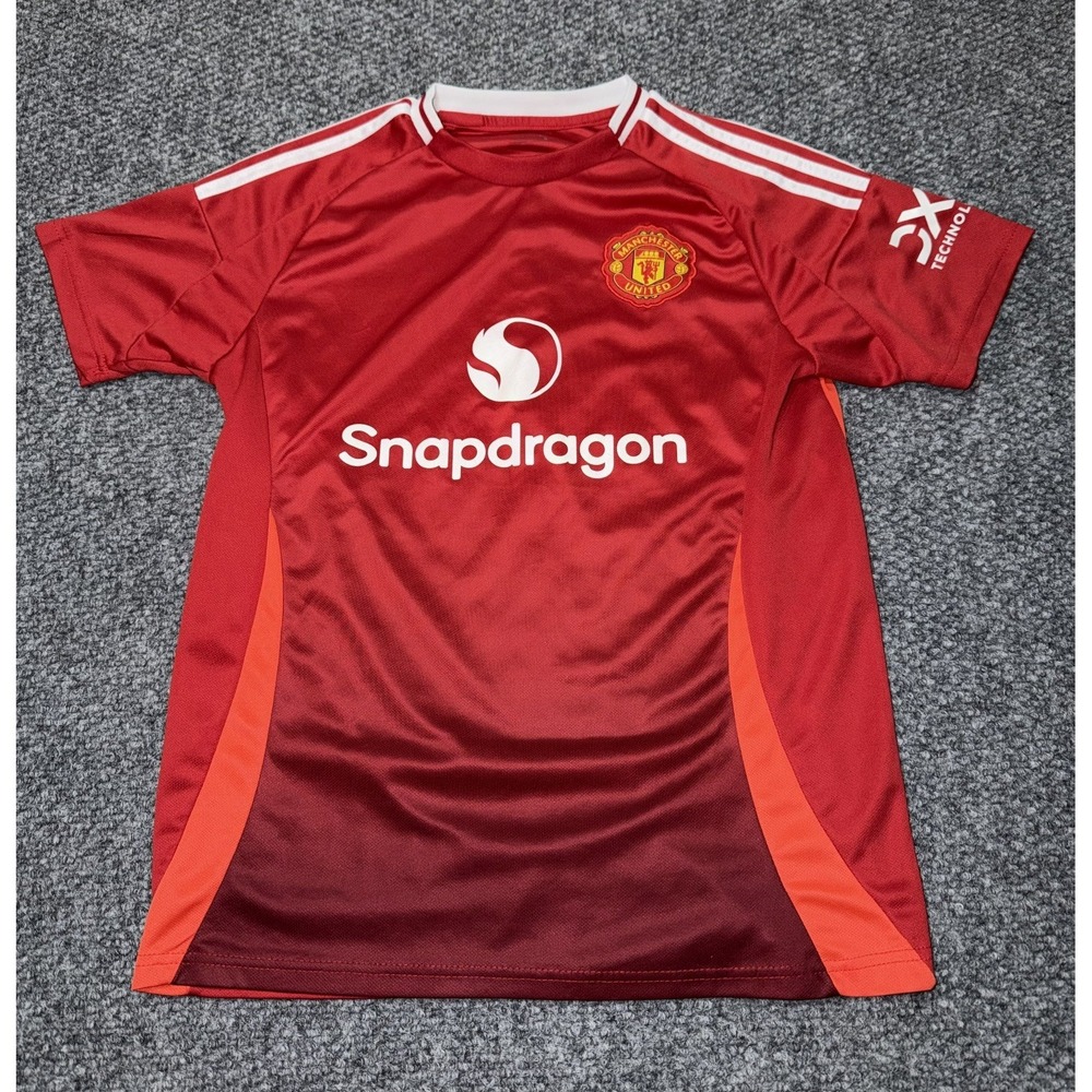 adidas Manchester United Soccer Jersey Shirt Red Snapdragon Sponsor